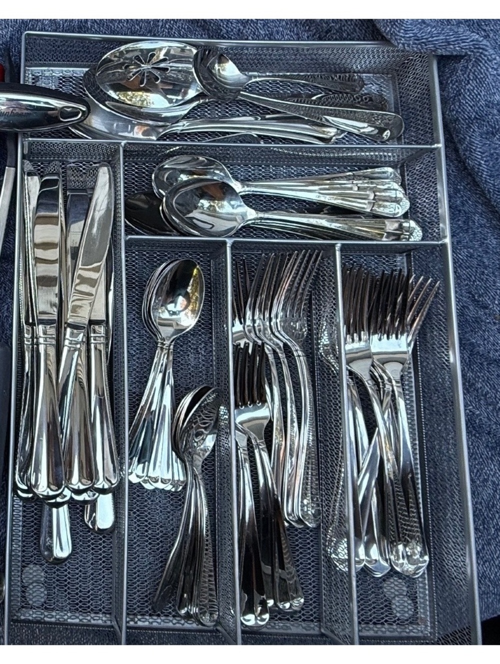 Mikasa Colette 65-Piece Flatware Set with Serving Pieces
